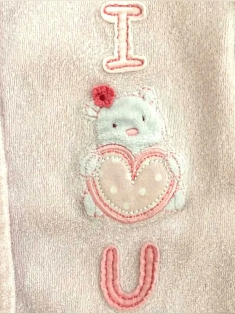 💞 Infant & Baby Girls Size 6 Months I Love You Footie Pajamas
